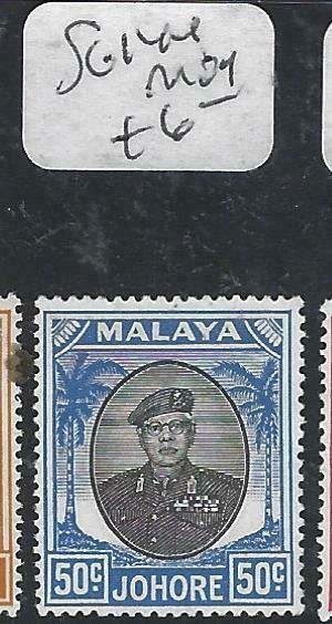 MALAYA JOHORE  (P2206B) SULTAN  50C SG 144   MOG