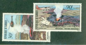 DJIBOUTI 491-92 MNH CV $4.00 BIN $2.25