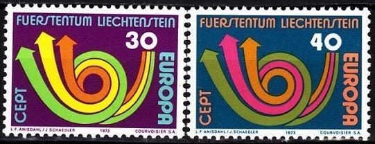 LIECHTENSTEIN 1973 EUROPA. Complete set, MNH