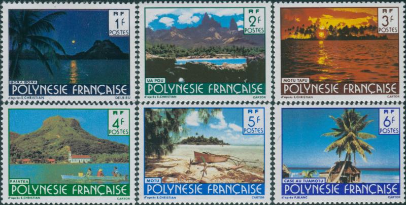 French Polynesia 1979 Sc#313-318,SG294-472 Landscapes set MNH