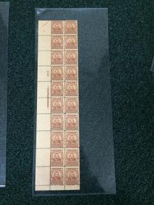 303 4cent Grant  Plate Strip Of 20. MNH. Great Color