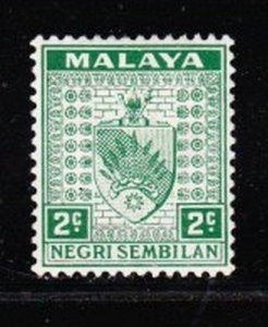 Album Treasures Malaya-Negri Sembilan Scott # 22  2c Coat of Arms  Mint Hinged