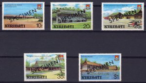 Kiribati 1980 Sc#360/364 Capt.COOK Hotel-Tourism-Airport Set (5) SPECIMEN MNH