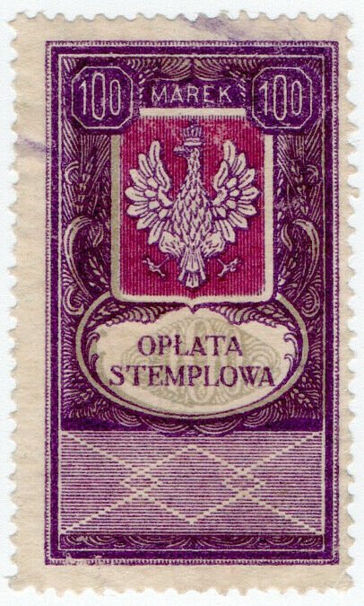 (I.B) Poland Revenue : Duty Stamp 100m