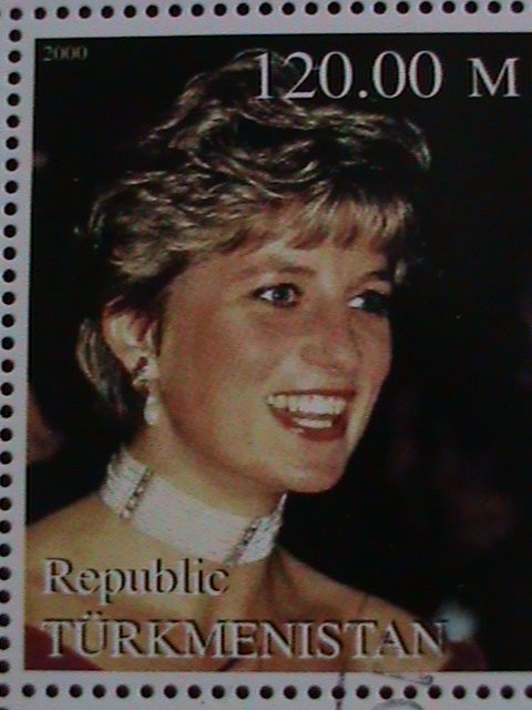 TURKMENISTAN 2000-IN MEMORIAL -PEOPLE'S QUEEN-LADY DIANA-CTO-S/S VERY FINE