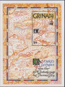 GRENADA - 1992 WORLD COLUMBIAN STAMP EXPO '92 - SET OF 6-STAMPS & 1-M/S MINT NH