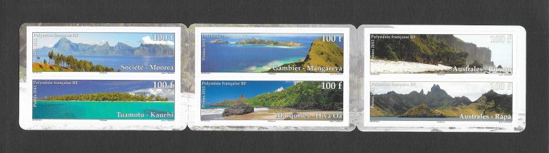 FRENCH POLYNESIA #1084 LANDSCAPES BOOKLET  MNH