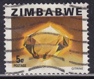 Zimbabwe 417 USED 1980 Citrine