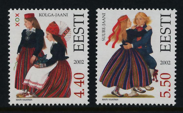 Estonia 448-9 MNH Folk Costumes