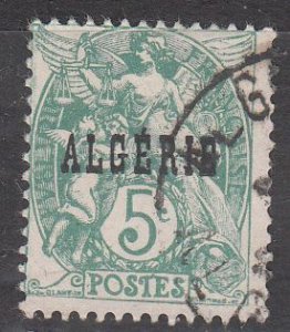 algeria  scott no 6 used