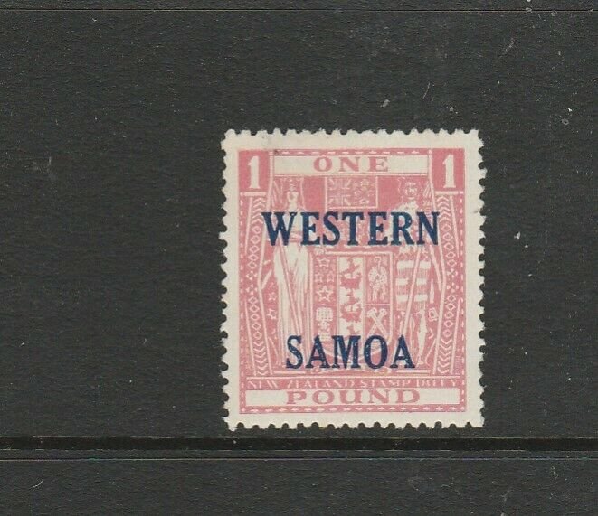 Samoa 1955 Opts on Arms £1 MM SG 234