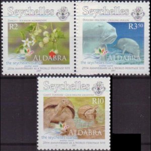 SEYCHELLES 2007 - Scott# 868-70 Aldabra Fauna Set of 3 NH