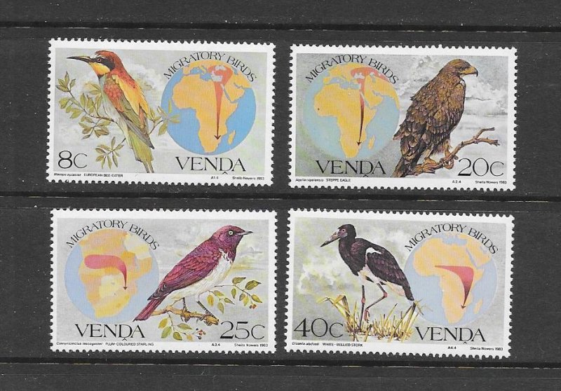 BIRDS - SOUTH AFRICA -VENDA #100-03 MNH