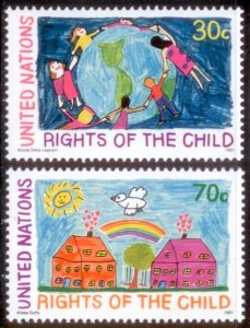 United Nations 1991 SC# 593-4 MNH-OG E124