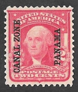 Canal Zone #5  2 cents 1903 Washington (1904) Stamp mint OG LH XF 94 XXF