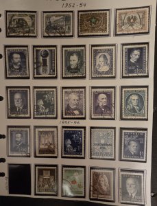 AUSTRIA 1952-1956 Stamp Lot Used T19729