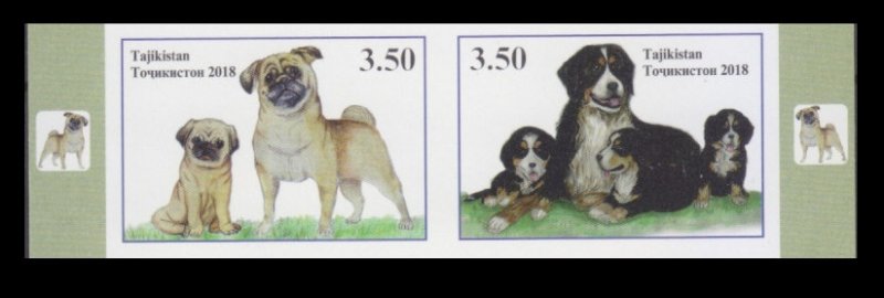 2018 Tajikistan  782b-783bPaar Dogs 20,00 €