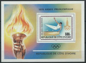 1979 Ivory Coast Cote d'Ivoire 619/B15 1980 Olympic Games in Moscow 6,00 €