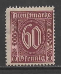 Germany Sc # O9 mint hinged (RRS)