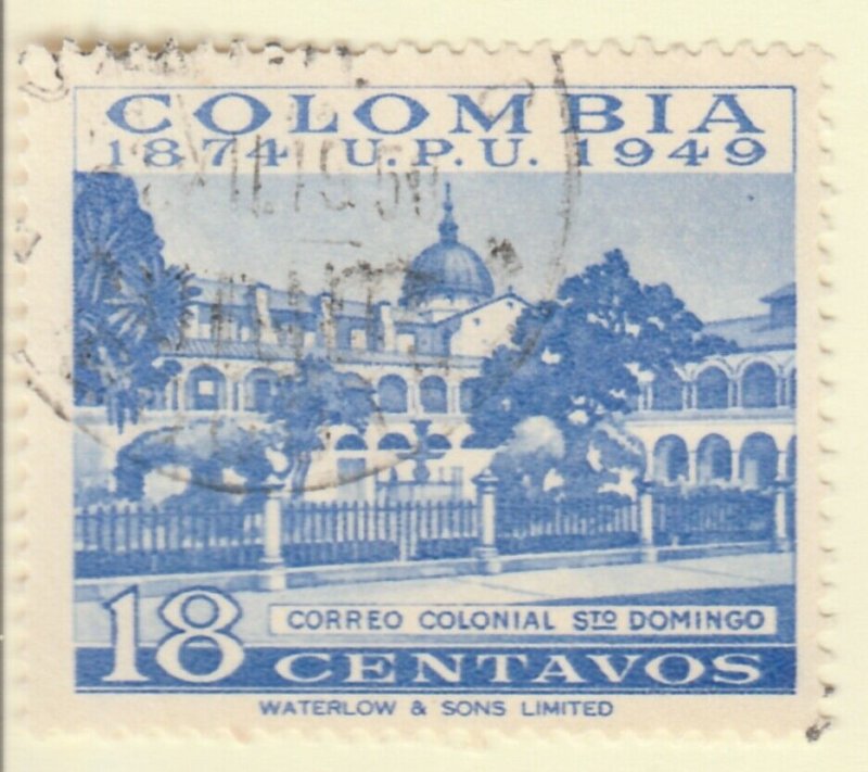 Colombia 1950 18c Fine Used A8P52F57