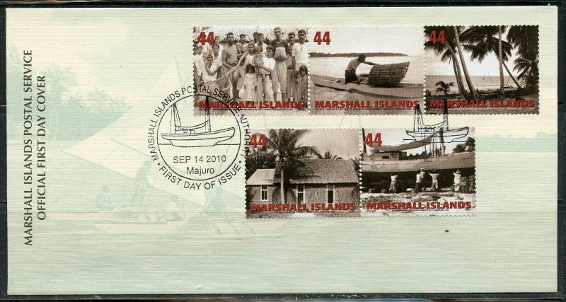 MARSHALL ISLANDS 2010 TRADITIONS SET FIRST DAY COVER 