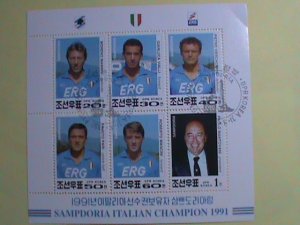 KOREA STAMP: 1992 SC#3125  SAMPDORIA  ITALIAN CHAMPIONSHIP-  CTO-MNH  SHEET,