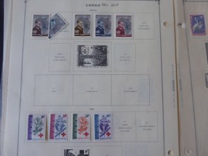 Belgium Congo 1941-1971 Stamp Collection on Alb Pgs