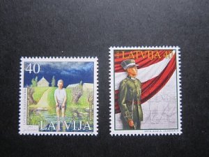 Latvia 2002 Sc 552-553 set MNH