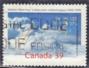 CANADA  SC# 1287  USED  1990  WEATHER   SEE SCAN