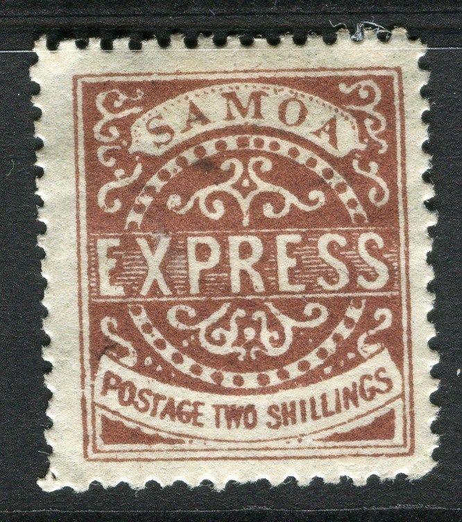 SAMOA early 1870s classic type unused EXPRESS issue ( reprint ? ) 2s. value