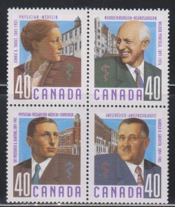 Canada, 40c Physicians (SC# 1305a) MNH BLOCK