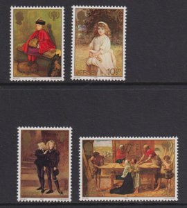 Jersey   #213-216  MNH  1979  Millais paintings