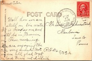 1929 US German Sea Post Card - SS George Washington - L35248