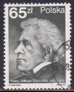 Poland 1987 Sc 2796 Explorer Pawel Edmund Strzelecki Stamp Used