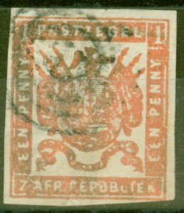 Transvaal 1870 1d Carmine-Red SG13a Fine Used