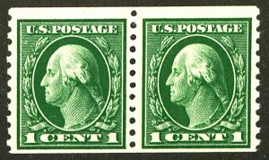 U.S. #443 MINT PAIR OG LH