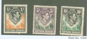 Northern Rhodesia #40/43-44 Unused