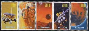 NACHICHIVAN - 1997 - Cosmos - Perf 5v Strip - Mint Never Hinged-Private Issue