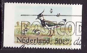 Netherlands-Sc#B600- id5-used semi-postal from booklet-Birds-1984-