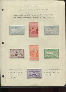 Puerto Rico Sanabria S1-15 Aerovias Nacionales Puerto Rico Inc Stamp & Cover Lot