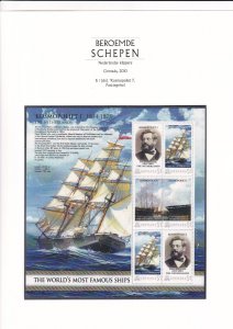 SA03 Grenada 2010 Worlds Famous Ships Kosmopoliet I souvenir sheet