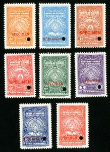 Honduras Stamps Set of 8 Scarce 1927 NH Specimen