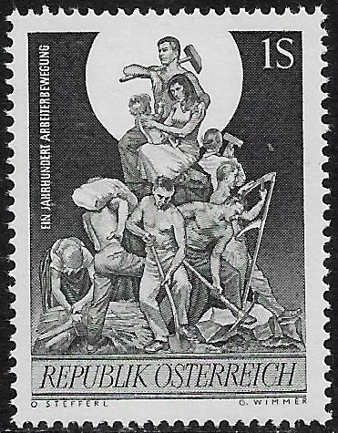 Austria #737 MNH Stamp - Austrian Labor Movement