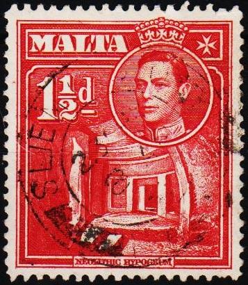 Malta.1938 1 1/2d S.G.220 Fine Used