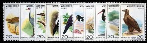 Korea #1015-1024 Cat$19, 1976 Birds, complete set, never hinged