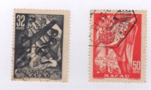 Macao #339-340 Used - Stamp CAT VALUE $12.50