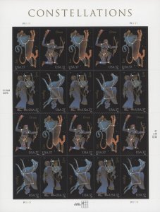 2005 US  Scott #3945-3948 37c Constellations, Sheet of 20 MNH