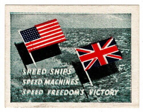 (I.B) US Cinderella : WW2 Patriotic Label (Speed Ships)