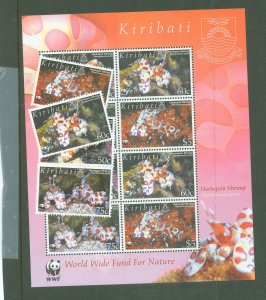 Kiribati #875-878A Mint (NH) Souvenir Sheet (Wwf)