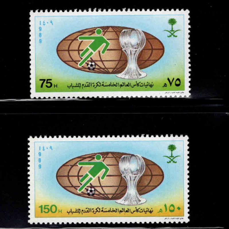 Saudi Arabia Scott 1094-1095 MNH** World Cup Soccer set